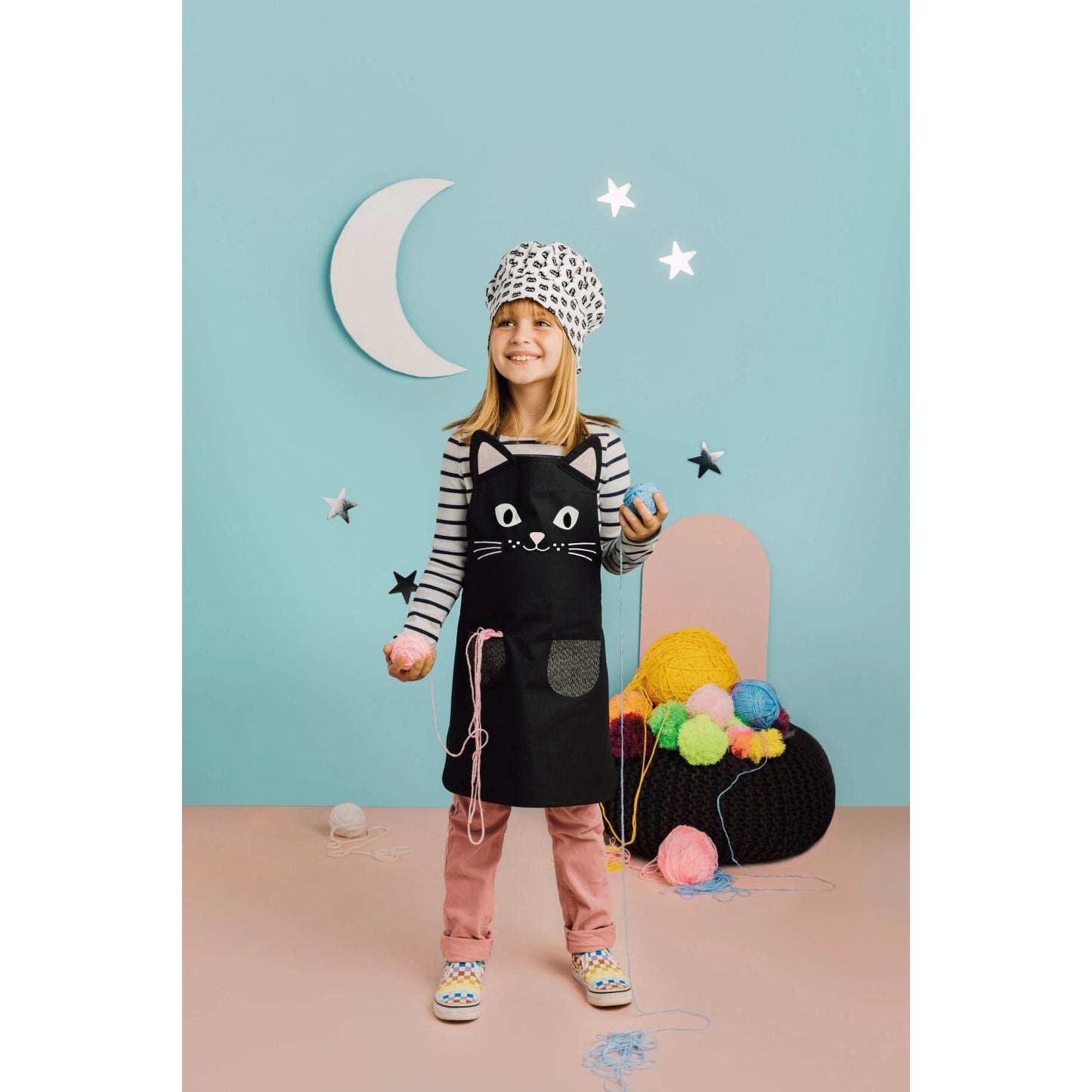Daydream Cat Apron & Hat Set