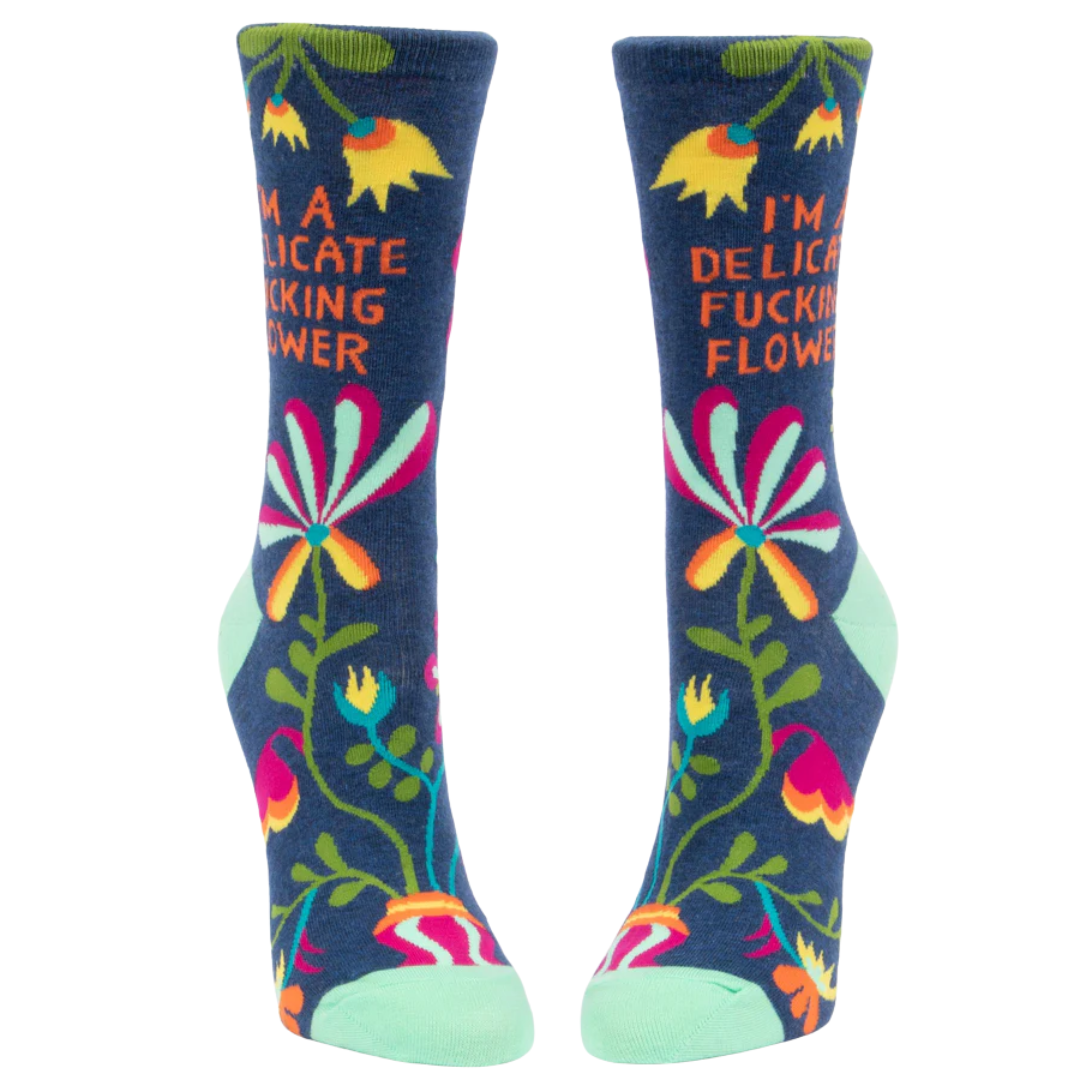 Delicate F*cking Flower Women's Crew Socks