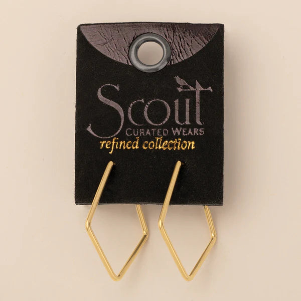 Refined Earring Collection - Orion Diamond Hoop Gold