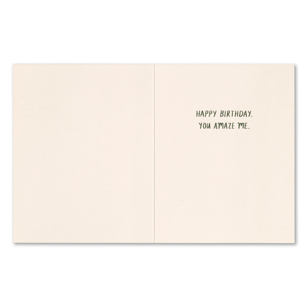 Inside - Happy birthday you amaze me.