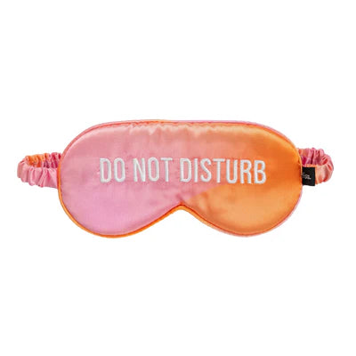 Eye Mask with Do Not Disturb text in Gradient Orange color
