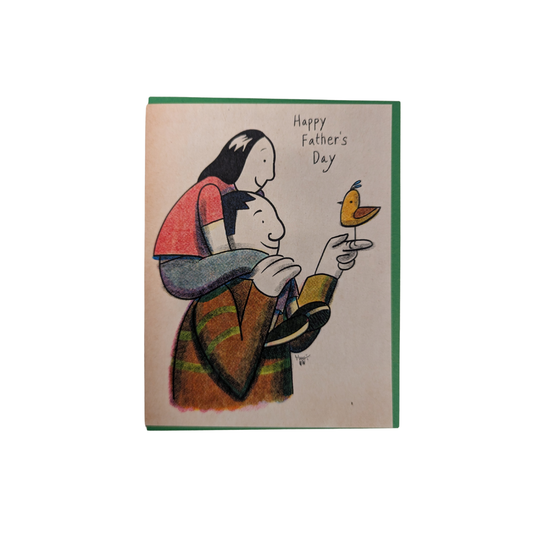 Finger Bird Father's Day Card