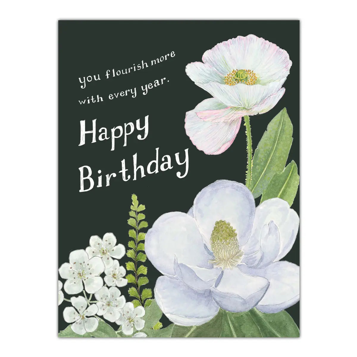 Floral Birthday Card - You Flourish With Every Year