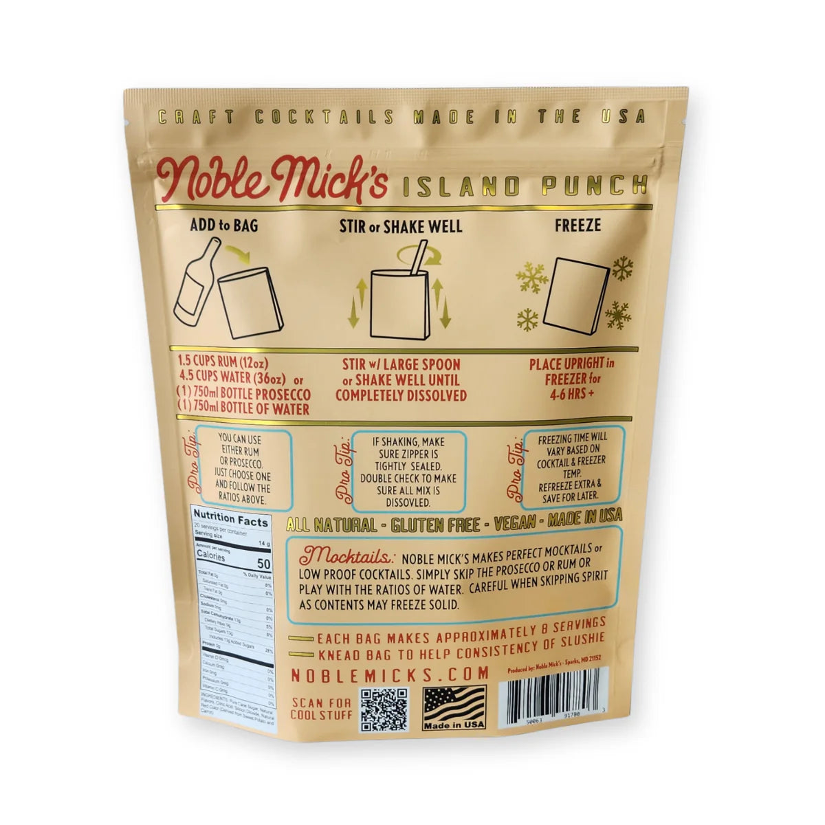 Frozen Craft Cocktail Mix - Island Punch