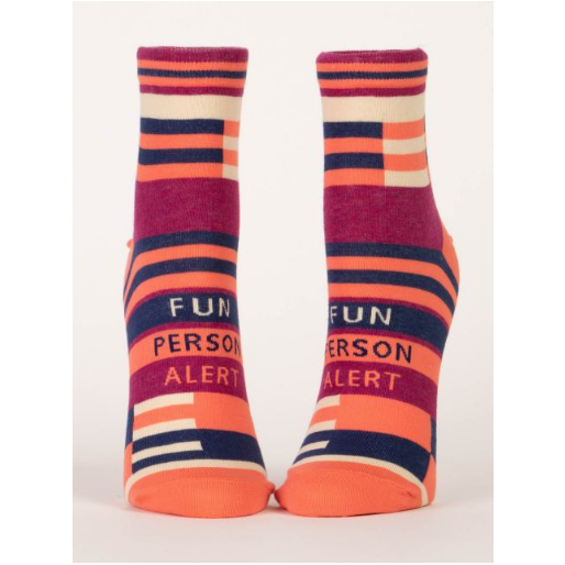 Fun Person Alert Ankle Socks