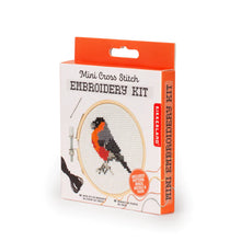 Load image into Gallery viewer, Bird - Mini Cross Stitch Embroidery Kit
