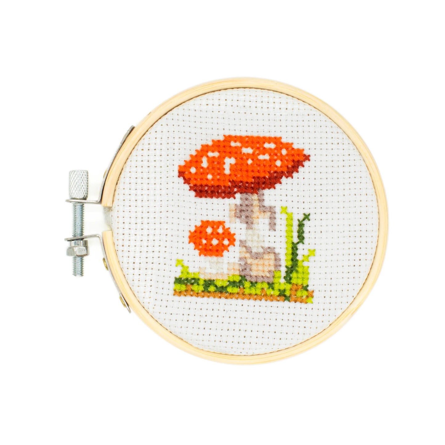 Mushroom - Mini Cross Stitch Embroidery Kit
