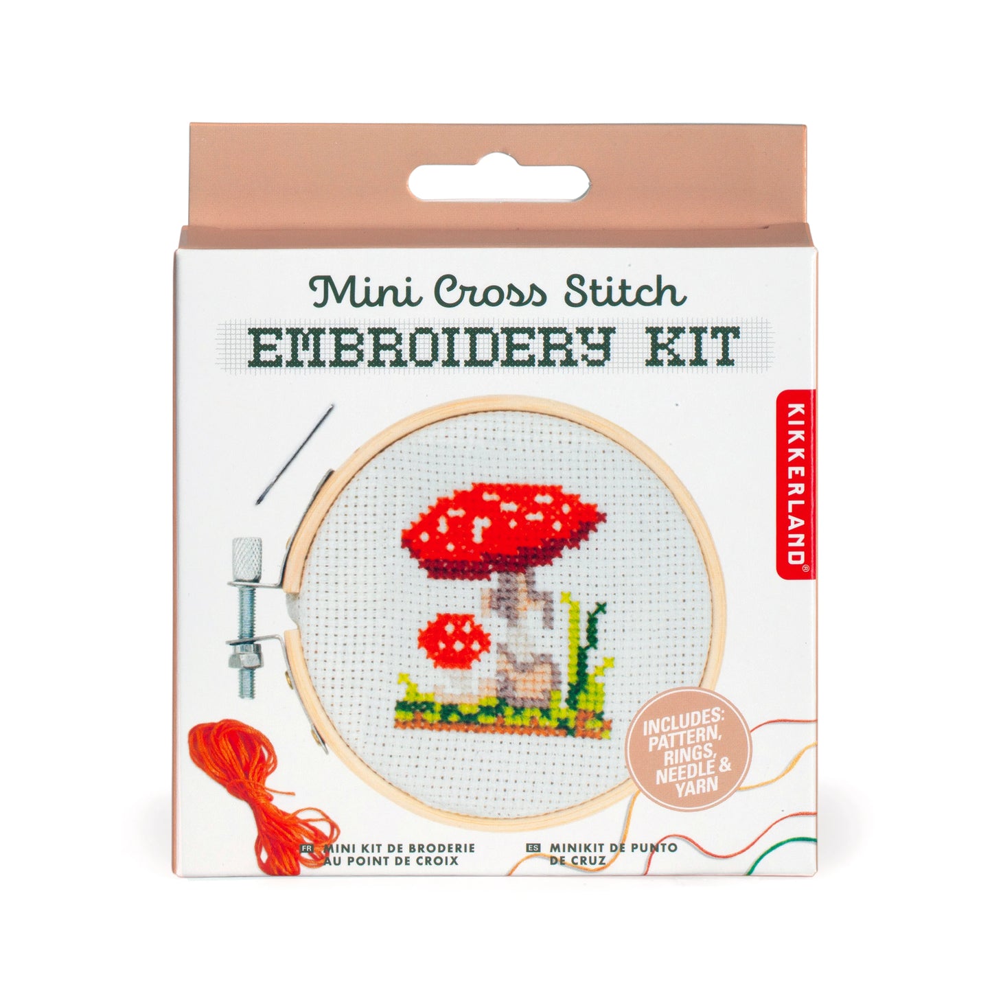 Mushroom - Mini Cross Stitch Embroidery Kit
