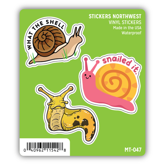 Gastropod Mini Trio Sticker Set