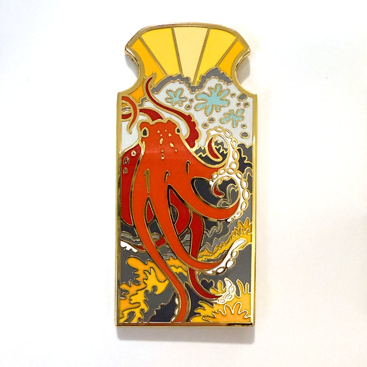 Giant Pacific Octopus Enamel Pin