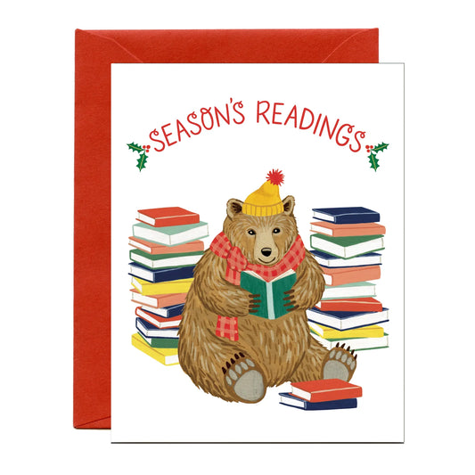 Seasons Readings Bear Card
