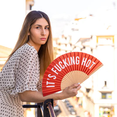 Hand Fan - F*cking Hot - Red