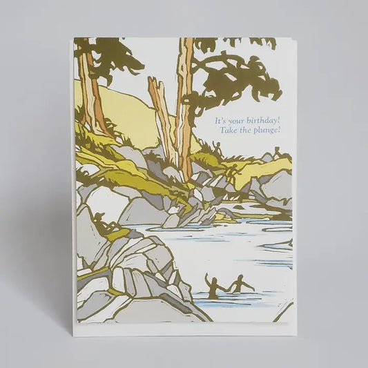 Take The Plunge Birthday Greeting Card