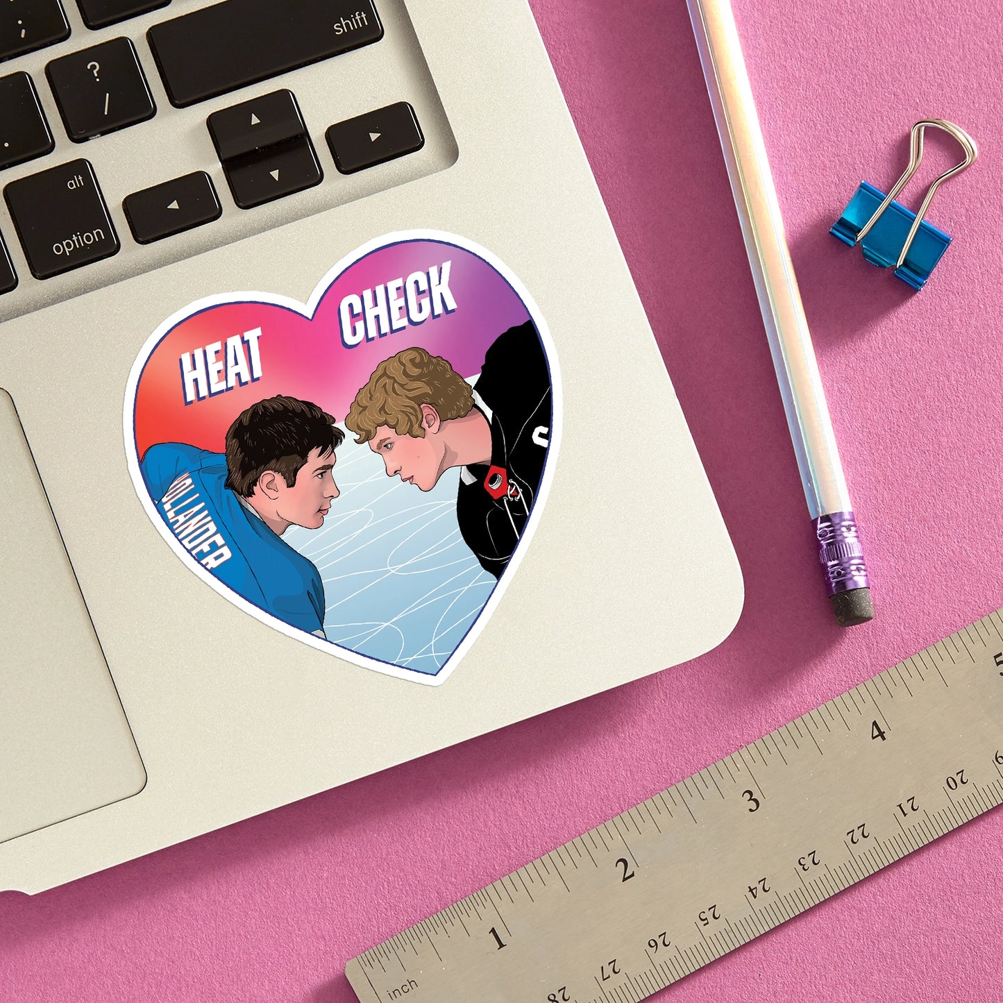 Heat Check Die Cut Sticker