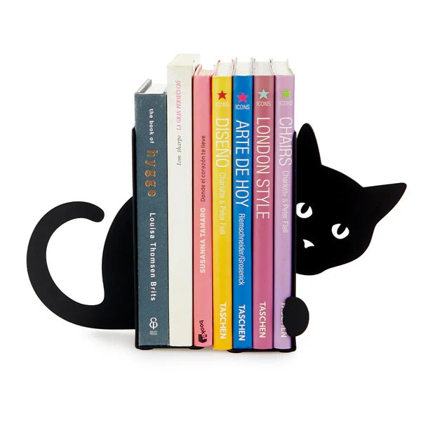 Hidden Cat Bookends by Balvi