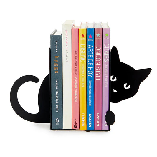 Hidden Cat Bookends by Balvi