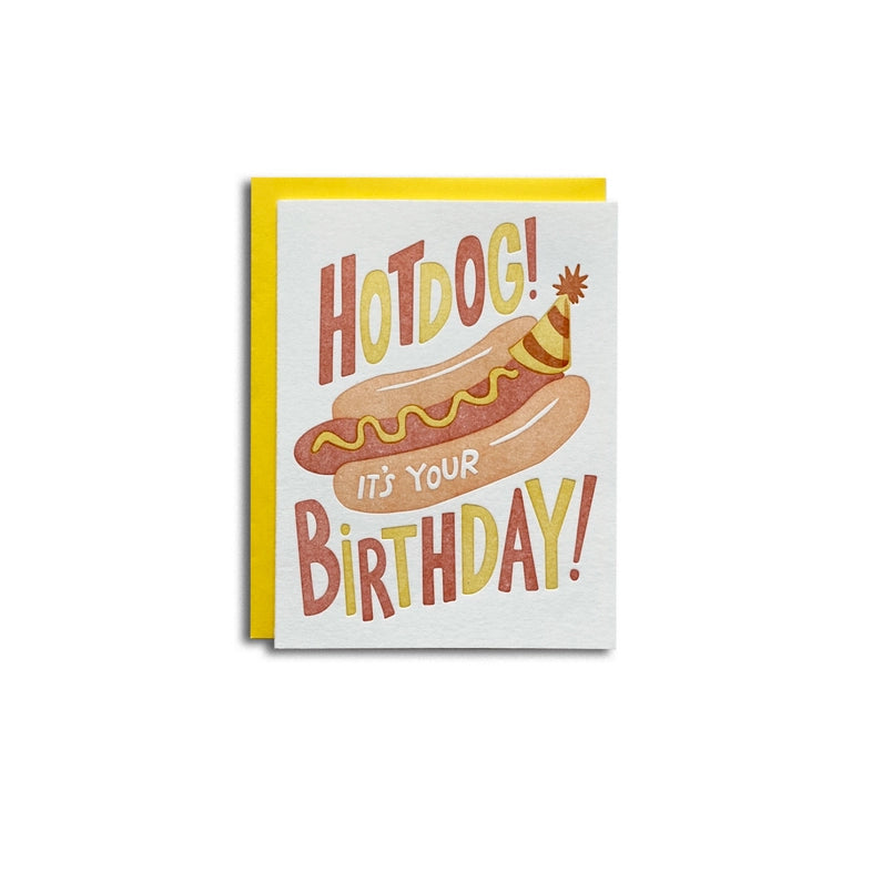 Hot Dog Birthday Card