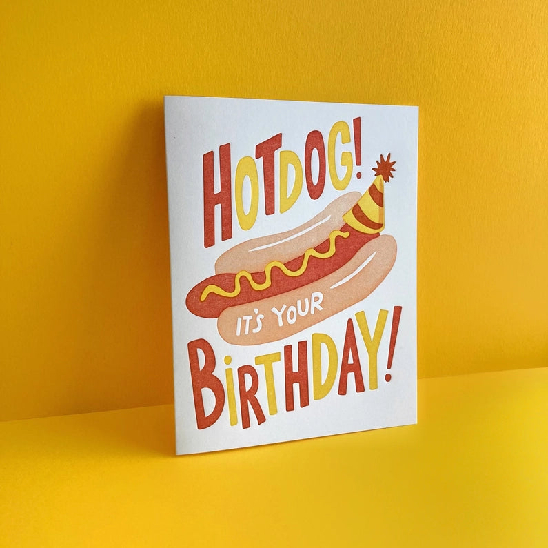 Hot Dog Birthday Card