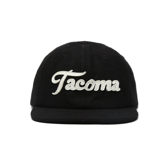 Tacoma Script Snapback - Black