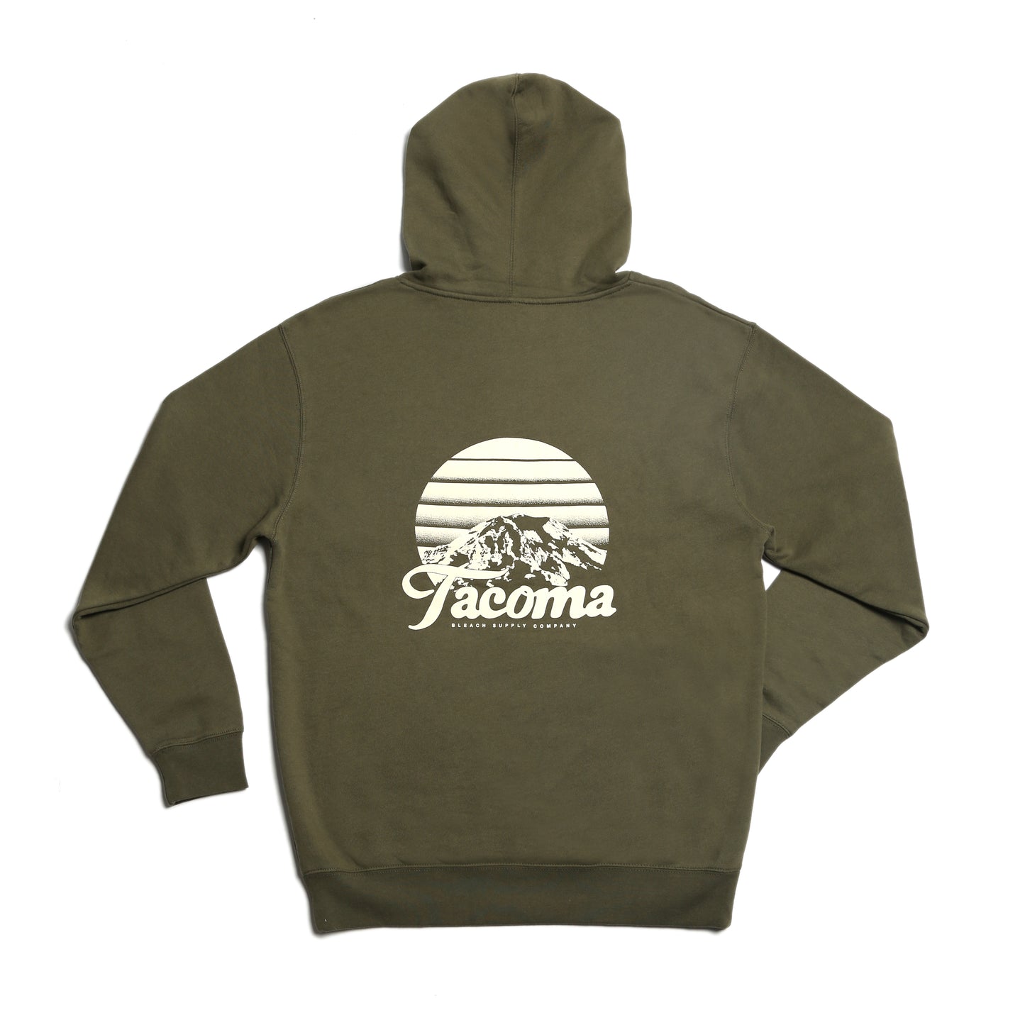 Tahoma Sunset Hoodie - Army/Clay