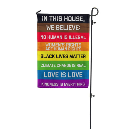 In This House Garden Flag 