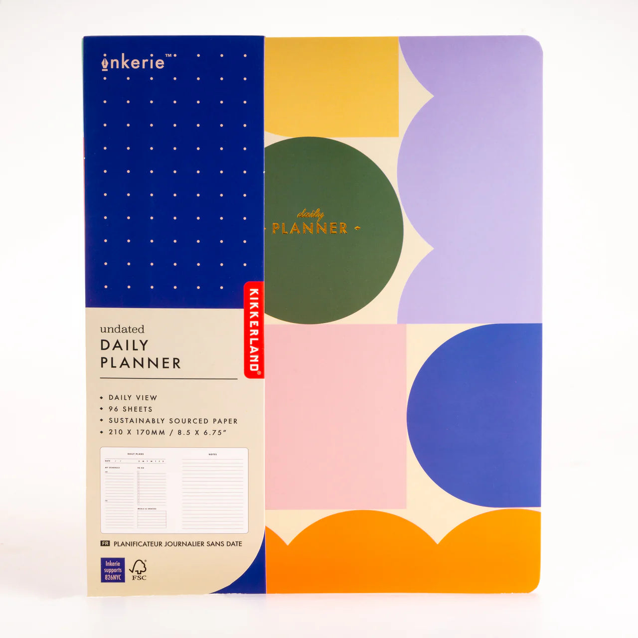 Inkerie daily Planner with 96 Sheets