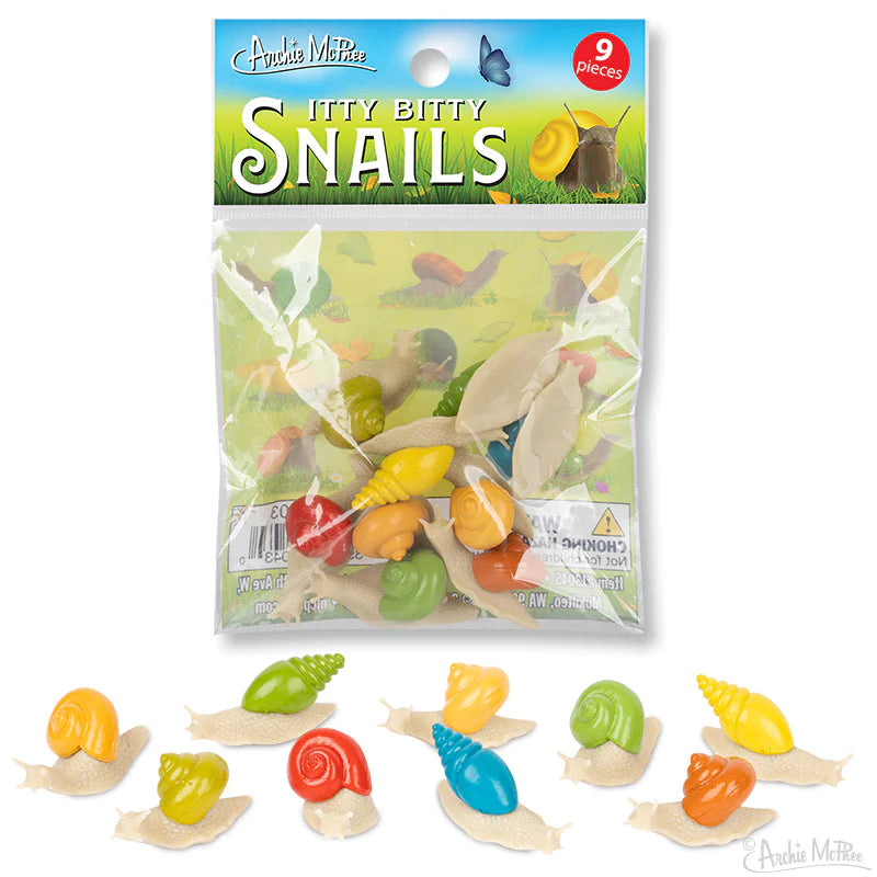 Itty Bitty Snails Bag of 9