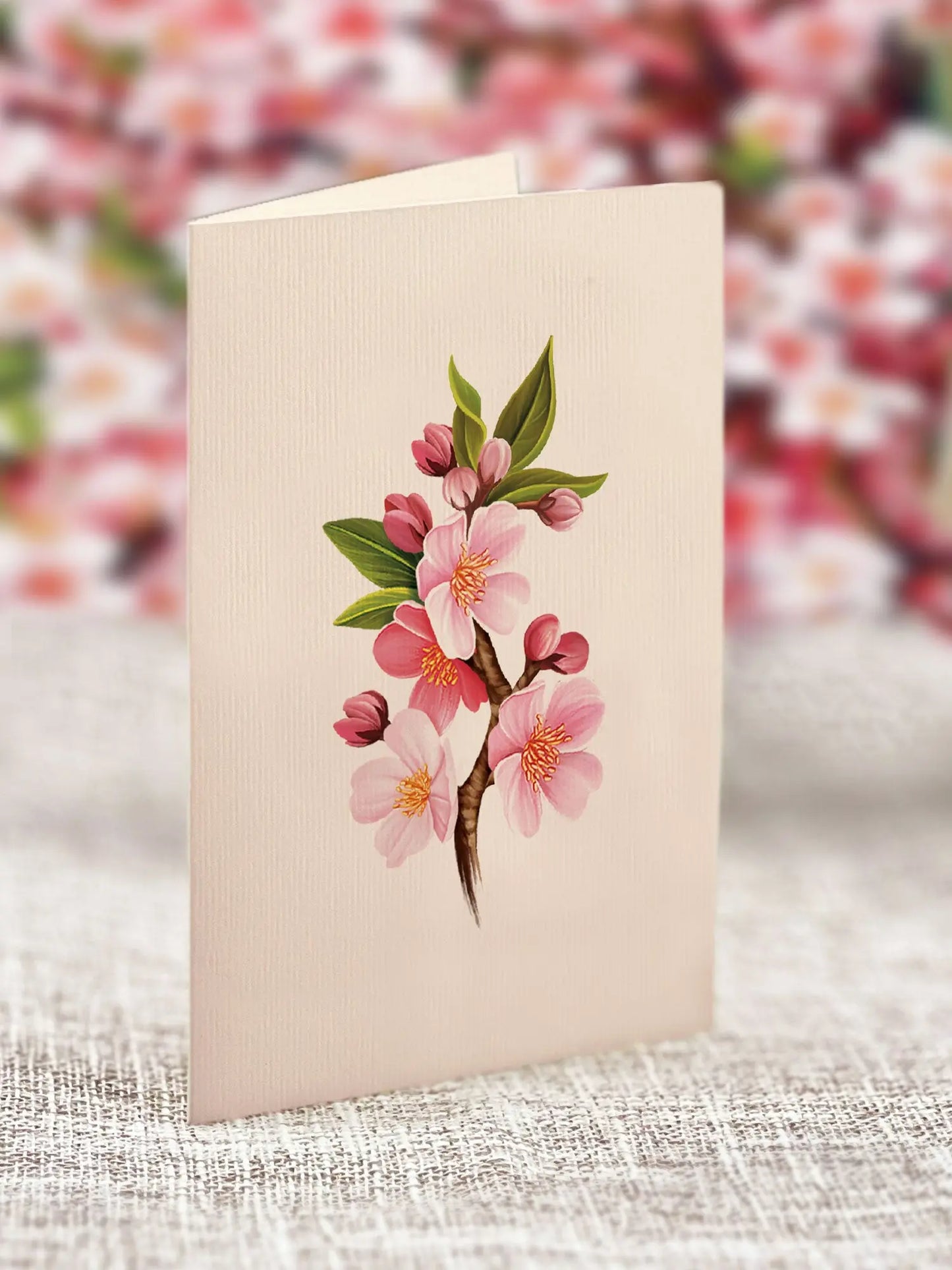 Japanese Cherry Blossoms  FreshCut Paper Card