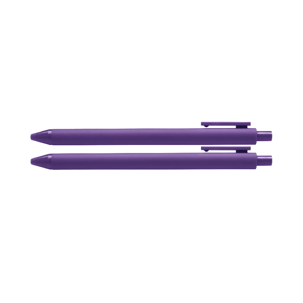 A purple Jotter pen.