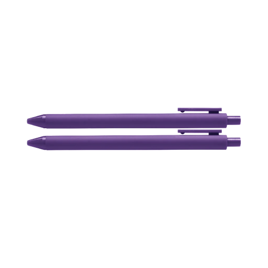 A purple Jotter pen.