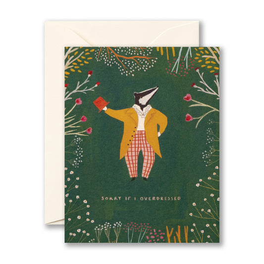 LM - Sorry If I Overdressed Card