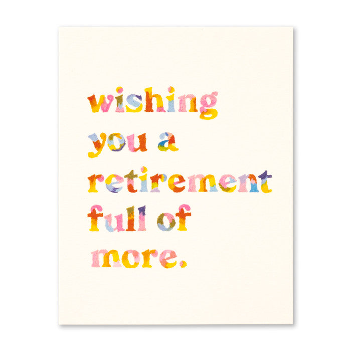 LM - Wishing You A Retirement Full of More Card