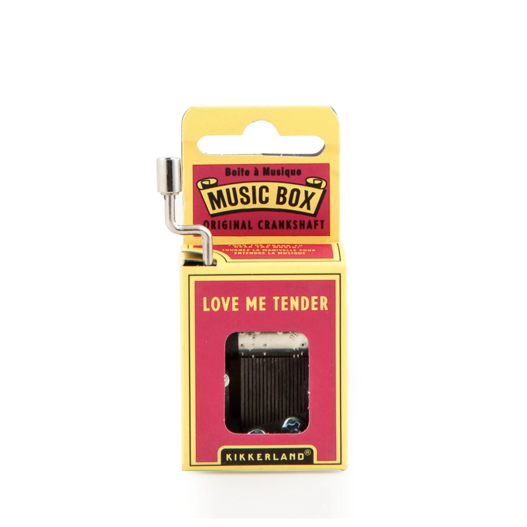 Crankshaft Music Box with Love Me Tender Song