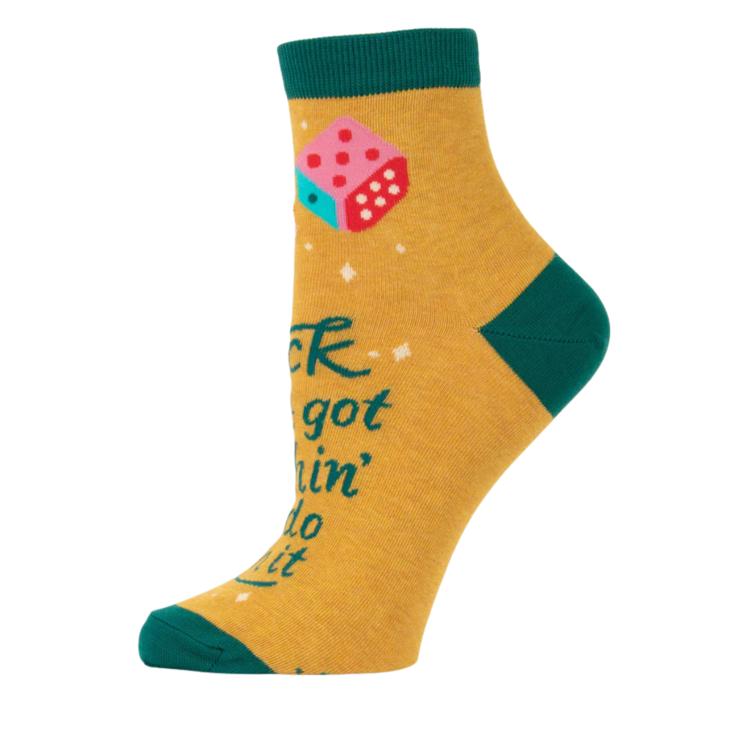 Luck Ain't Nothin' Women's Ankle Socks