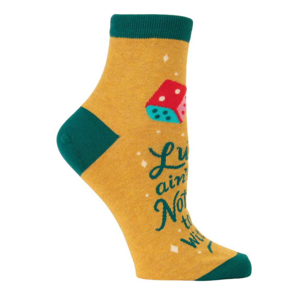 Luck Ain't Nothin' Women's Ankle Socks