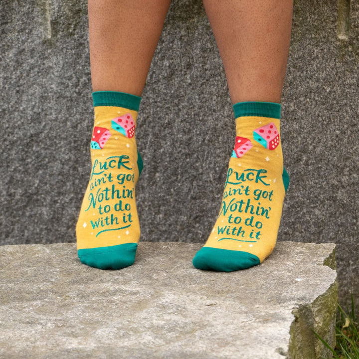 Luck Ain't Nothin' Women's Ankle Socks