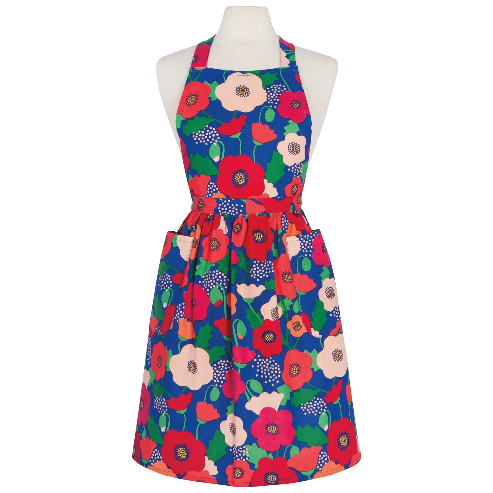 Danica Maisie Apron in Poppy pattern