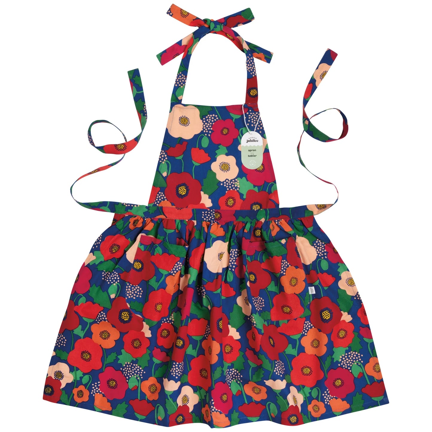Maisie Apron in Poppy