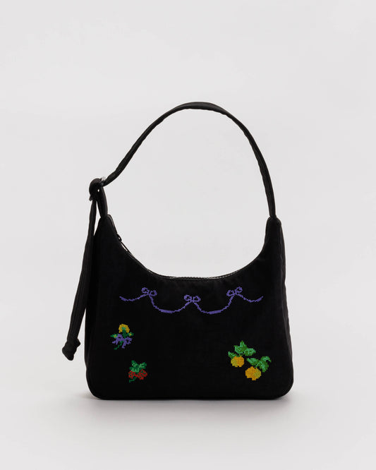 Baggu Mini Nylon Shoulder Bag - Cross Stitch