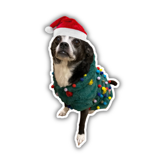 Mona the Dog Holiday Sticker (Limited Edition)