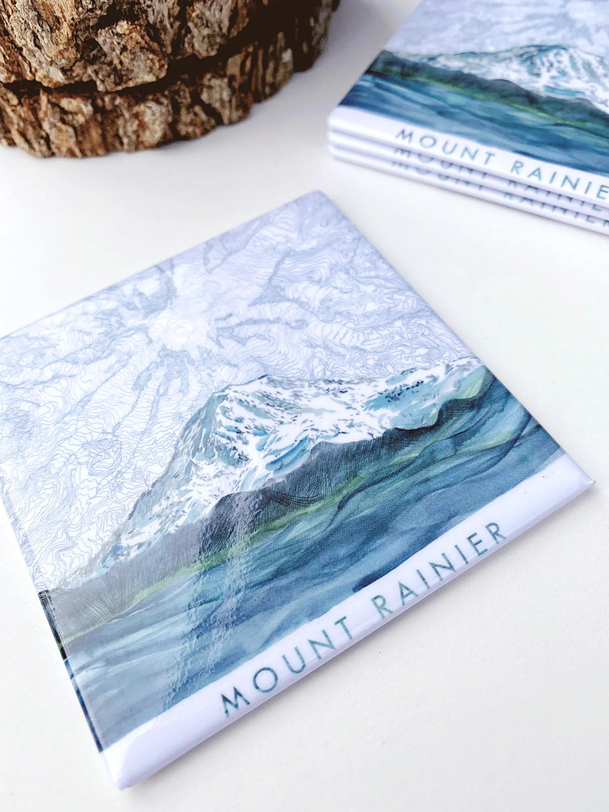Turn of the Centuries - Mount Rainier Landscape + Topographical Magnet