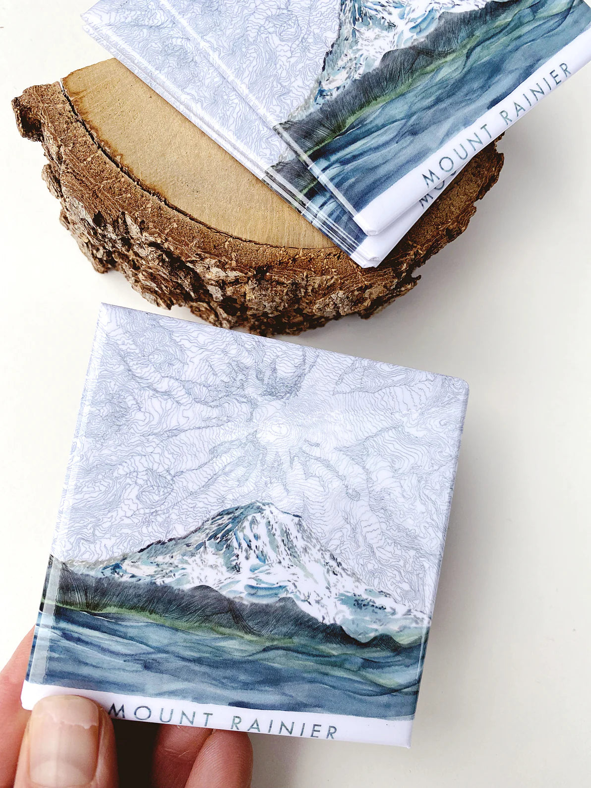 Turn of the Centuries - Mount Rainier Landscape + Topographical Magnet
