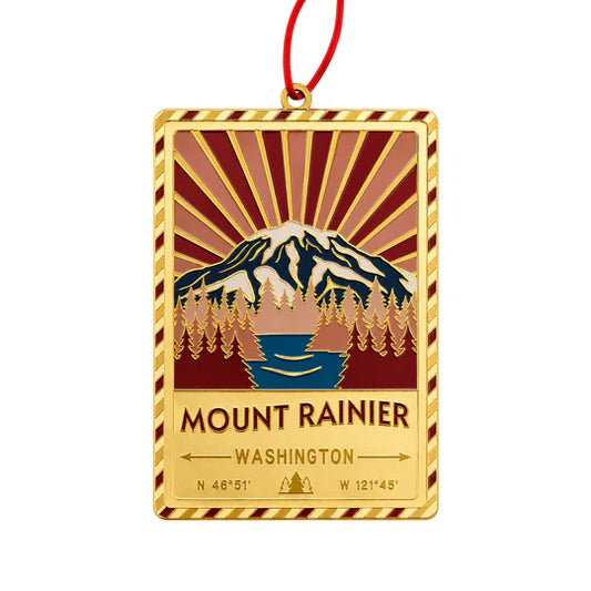Mount Rainier, Washington Postcard Ornament