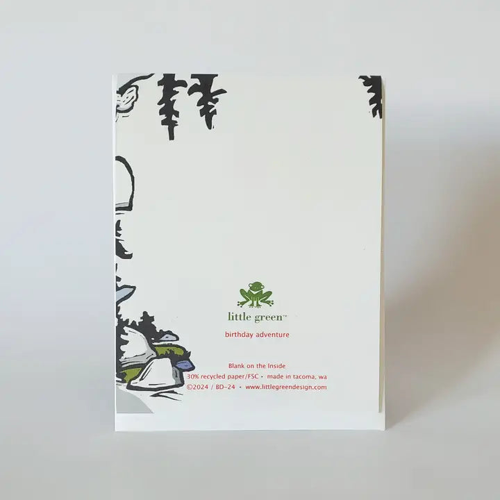 Mountain Adventure Happy Birthday Greeting Card