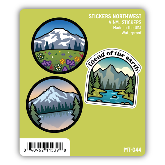 Mountain Landscape Mini Trio Sticker Set