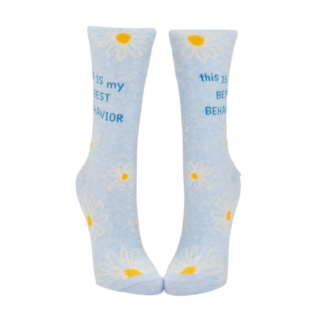 My Best Behavior Crew Socks