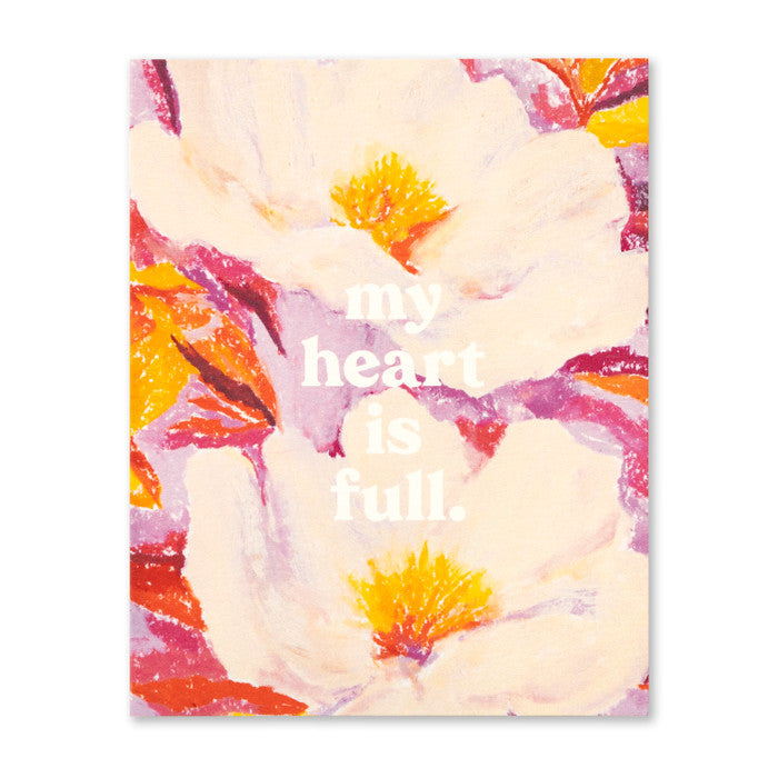 My heart is full - Thank You Card