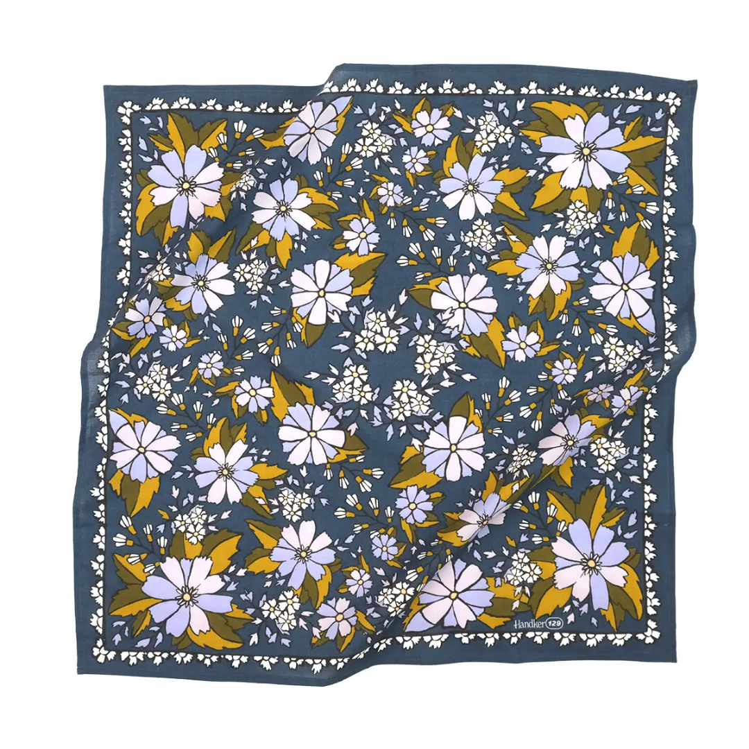 Handker Bandanana in Chicory pattern