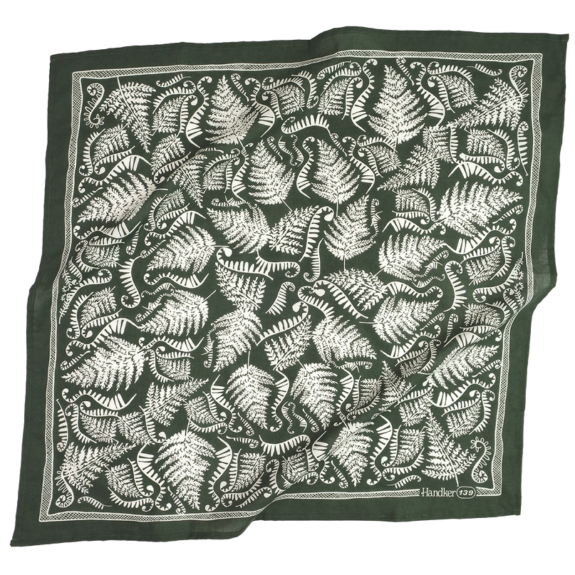 Handker Bandana in Fern Pattern
