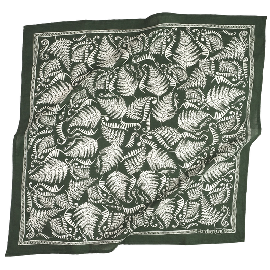 Handker Bandana in Fern Pattern